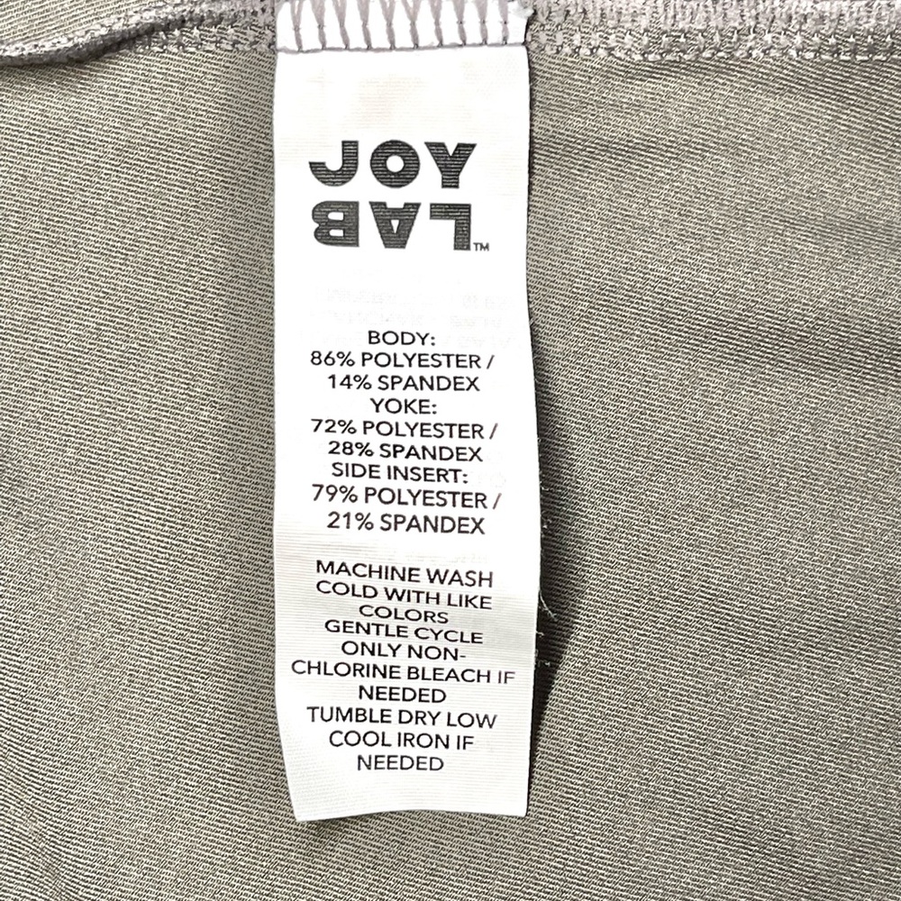 JoyLab Women’s Workout Grey Fitted Sleeveless Moisture-Wicking Top with Mesh XS - Picture 7 of 7
